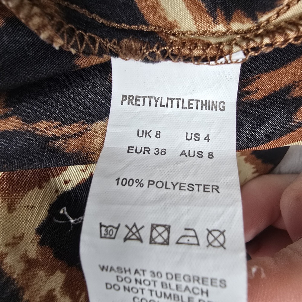 Pretty Little Thing Women's Size 4 Animal‎ Print Shorts Comfort - Picture 6 of 6